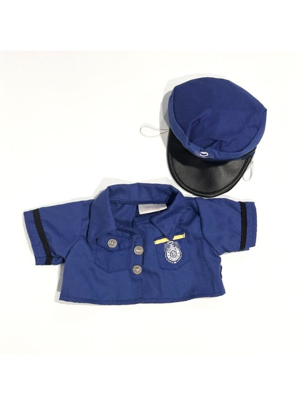 Build-A-Bear Workshop Bear Works Police Cop Uniform 2pc Outfit